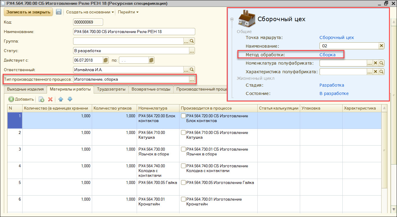 Ресурсная спецификация